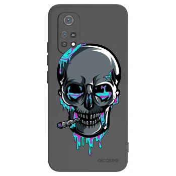 Picasee silikonový černý obal pro Xiaomi Poco M4 Pro - EARTH - Lebka 3.0