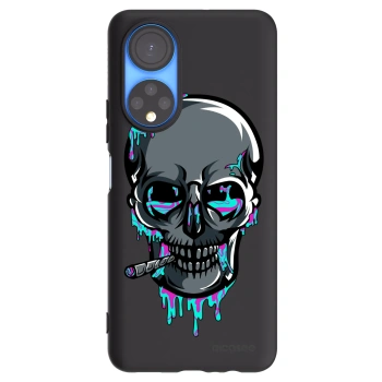 Picasee silikonový černý obal pro Honor X7 - EARTH - Lebka 3.0