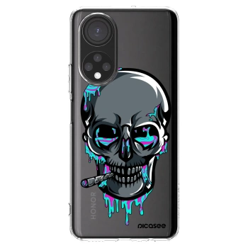 Picasee silikonový průhledný obal pro Honor X7 - EARTH - Lebka 3.0