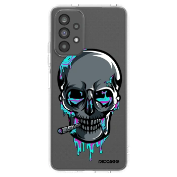 Picasee silikonový průhledný obal pro Samsung Galaxy A73 5G - EARTH - Lebka 3.0