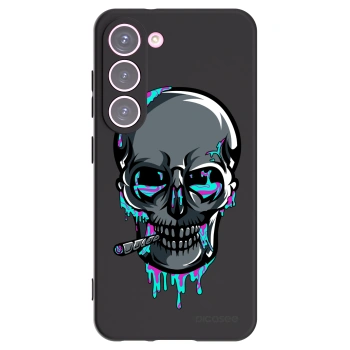 Picasee silikonový černý obal pro Samsung Galaxy S23 5G - EARTH - Lebka 3.0