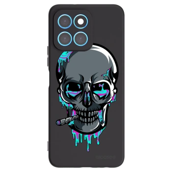 Picasee silikonový černý obal pro Honor X8 5G - EARTH - Lebka 3.0