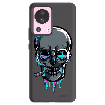 Picasee silikonový černý obal pro Xiaomi 13 Lite - EARTH - Lebka 3.0