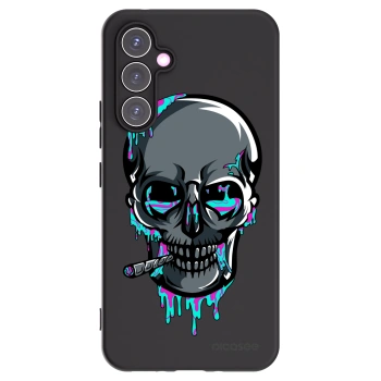 Picasee silikonový černý obal pro Samsung Galaxy A54 5G A546B - EARTH - Lebka 3.0