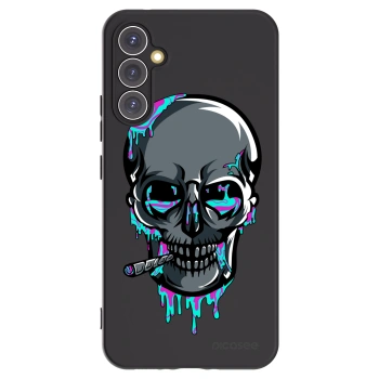 Picasee silikonový černý obal pro Samsung Galaxy A34 5G A346B - EARTH - Lebka 3.0