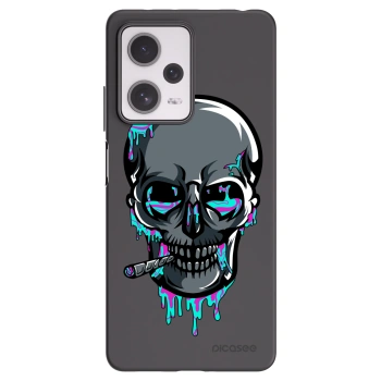 Picasee silikonový černý obal pro Xiaomi Redmi Note 12 Pro+ 5G - EARTH - Lebka 3.0