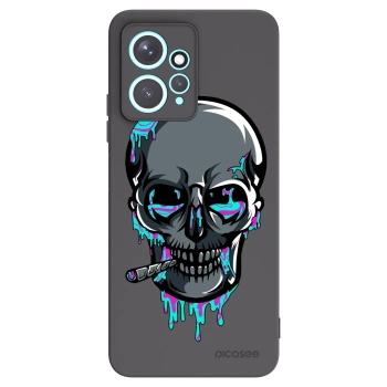 Picasee silikonový černý obal pro Xiaomi Redmi Note 12 4G - EARTH - Lebka 3.0
