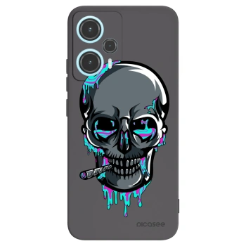 Picasee silikonový černý obal pro Xiaomi Poco F5 - EARTH - Lebka 3.0