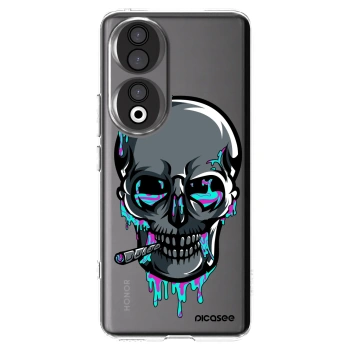 Picasee silikonový průhledný obal pro Honor 90 5G - EARTH - Lebka 3.0