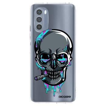 Picasee silikonový průhledný obal pro Motorola Moto G62 - EARTH - Lebka 3.0