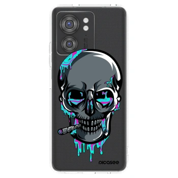 Picasee silikonový průhledný obal pro Motorola Edge 40 - EARTH - Lebka 3.0
