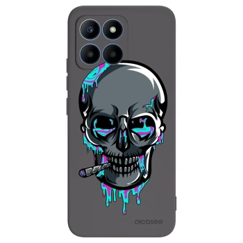 Picasee silikonový černý obal pro Honor 70 Lite - EARTH - Lebka 3.0