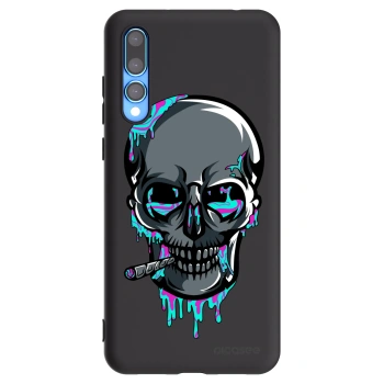 Picasee silikonový černý obal pro Huawei P20 Pro - EARTH - Lebka 3.0