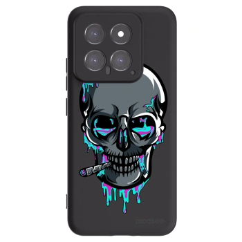 Picasee silikonový černý obal pro Xiaomi 14 - EARTH - Lebka 3.0