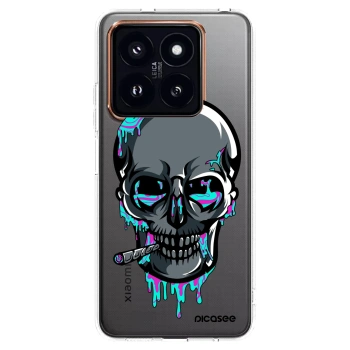 Picasee silikonový průhledný obal pro Xiaomi 14 Pro - EARTH - Lebka 3.0