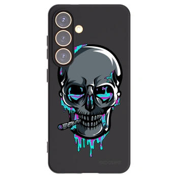 Picasee silikonový černý obal pro Samsung Galaxy S24 S921B 5G - EARTH - Lebka 3.0