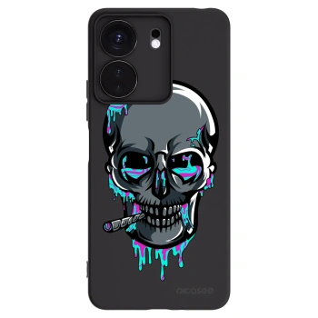 Picasee silikonový černý obal pro Xiaomi Redmi 13C 4G - EARTH - Lebka 3.0