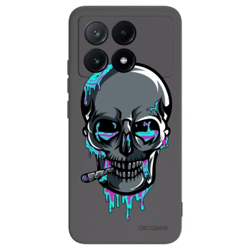 Picasee silikonový černý obal pro Xiaomi Poco X6 Pro - EARTH - Lebka 3.0