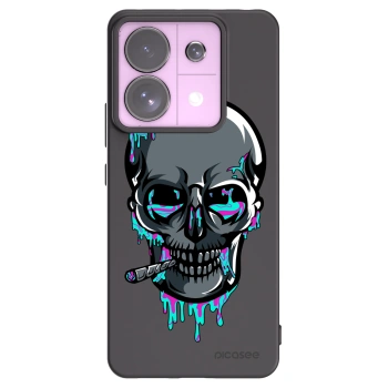 Picasee silikonový černý obal pro Xiaomi Redmi Note 13 Pro 5G - EARTH - Lebka 3.0