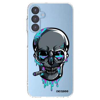 Picasee silikonový průhledný obal pro Samsung Galaxy A15 A156B 5G - EARTH - Lebka 3.0