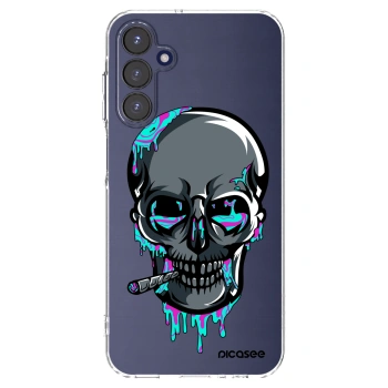 Picasee silikonový průhledný obal pro Samsung Galaxy A15 A155F 4G - EARTH - Lebka 3.0