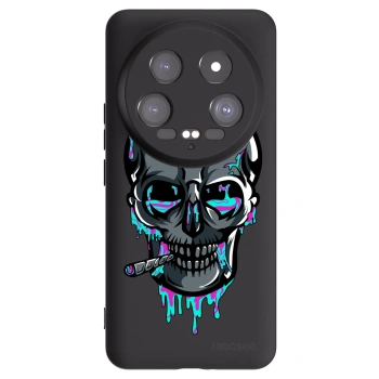 Picasee silikonový černý obal pro Xiaomi 14 Ultra - EARTH - Lebka 3.0