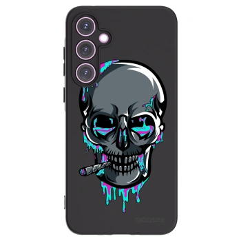 Picasee silikonový černý obal pro Samsung Galaxy A35 5G A356B - EARTH - Lebka 3.0