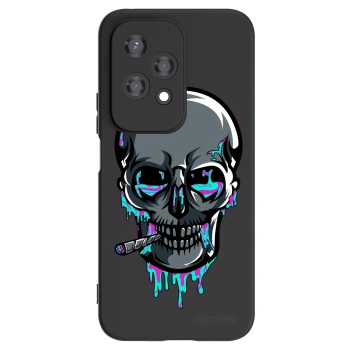 Picasee silikonový černý obal pro Honor 200 Lite - EARTH - Lebka 3.0