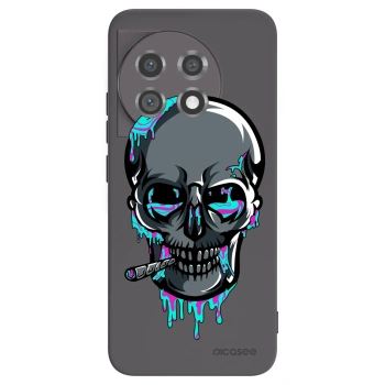 Picasee silikonový černý obal pro OnePlus 11 5G - EARTH - Lebka 3.0
