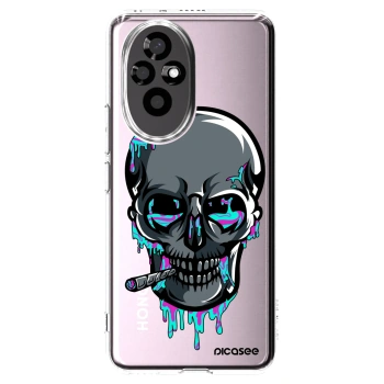 Picasee silikonový průhledný obal pro Honor 200 Pro 5G - EARTH - Lebka 3.0