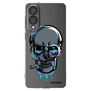 Picasee silikonový průhledný obal pro Samsung Galaxy S25 Edge 5G - EARTH - Lebka 3.0