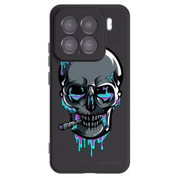 Picasee silikonový černý obal pro Xiaomi 15 - EARTH - Lebka 3.0