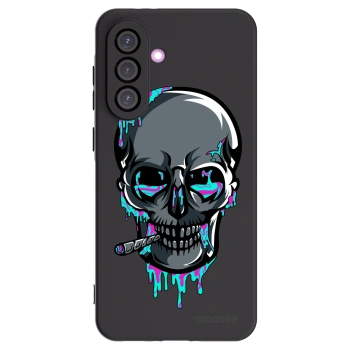 Picasee silikonový černý obal pro Samsung Galaxy A36 5G - EARTH - Lebka 3.0