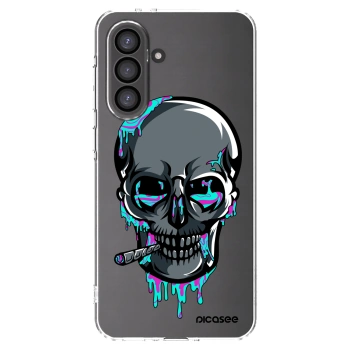 Picasee silikonový průhledný obal pro Samsung Galaxy A36 5G - EARTH - Lebka 3.0