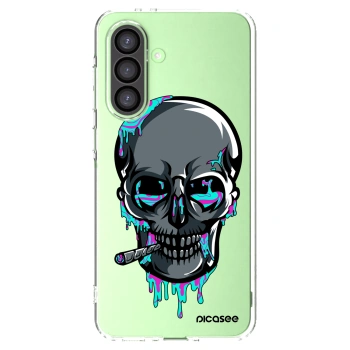 Picasee silikonový průhledný obal pro Samsung Galaxy A26 5G A266B - EARTH - Lebka 3.0