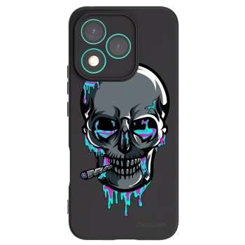 Picasee silikonový černý obal pro Honor 400 Lite 5G - EARTH - Lebka 3.0