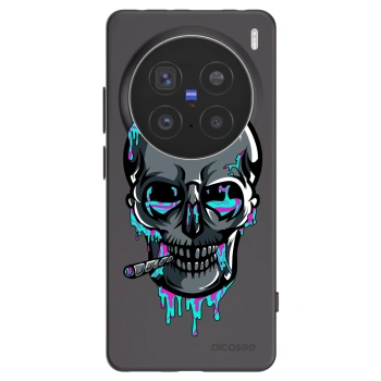 Picasee silikonový černý obal pro Vivo X200 Pro - EARTH - Lebka 3.0