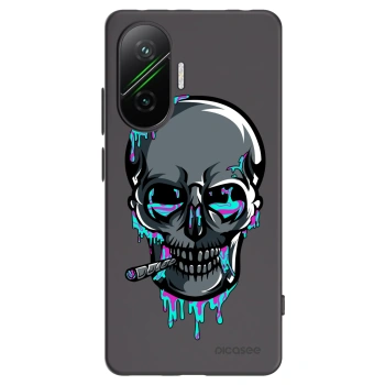 Picasee silikonový černý obal pro Xiaomi Poco F7 Pro 5G - EARTH - Lebka 3.0