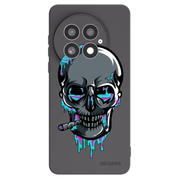 Picasee silikonový černý obal pro OnePlus 13 5G - EARTH - Lebka 3.0