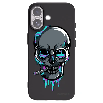 Picasee silikonový černý obal pro Apple iPhone 17 - EARTH - Lebka 3.0