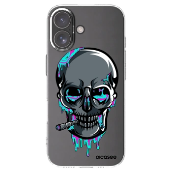 Picasee silikonový průhledný obal pro Apple iPhone 17 - EARTH - Lebka 3.0