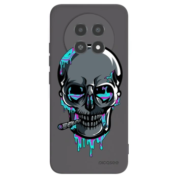 Picasee silikonový černý obal pro Realme 12X - EARTH - Lebka 3.0