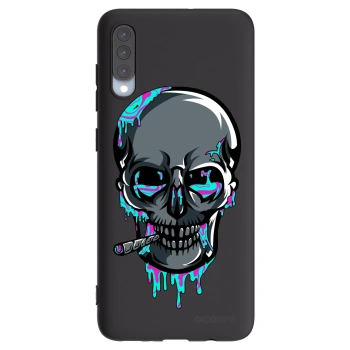 Picasee silikonový černý obal pro Samsung Galaxy A70 A705F - EARTH - Lebka 3.0