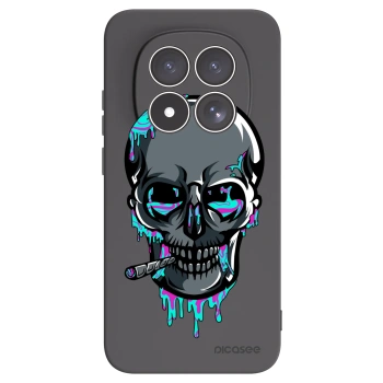 Picasee silikonový černý obal pro Xiaomi Redmi Note 15 Pro 4G - EARTH - Lebka 3.0