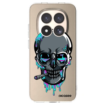 Picasee silikonový průhledný obal pro Xiaomi Redmi Note 15 Pro 4G - EARTH - Lebka 3.0
