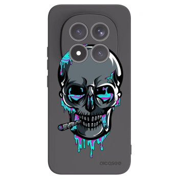 Picasee silikonový černý obal pro Xiaomi Redmi Note 15 Pro+ - EARTH - Lebka 3.0