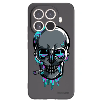 Picasee silikonový černý obal pro Xiaomi 15T Pro - EARTH - Lebka 3.0
