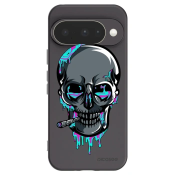 Picasee silikonový černý obal pro Google Pixel 10 - EARTH - Lebka 3.0