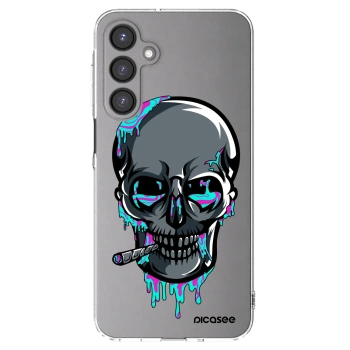 Picasee silikonový průhledný obal pro Samsung Galaxy A16 4G - EARTH - Lebka 3.0