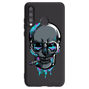 Picasee silikonový černý obal pro Huawei P30 Lite - EARTH - Lebka 3.0